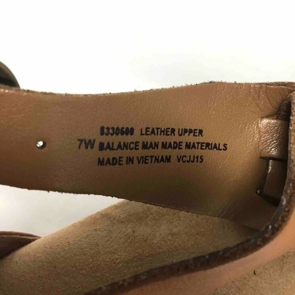 Comfortiva Pillowtop Rita Sandals Brown Leather 7 - Picture 7 of 8